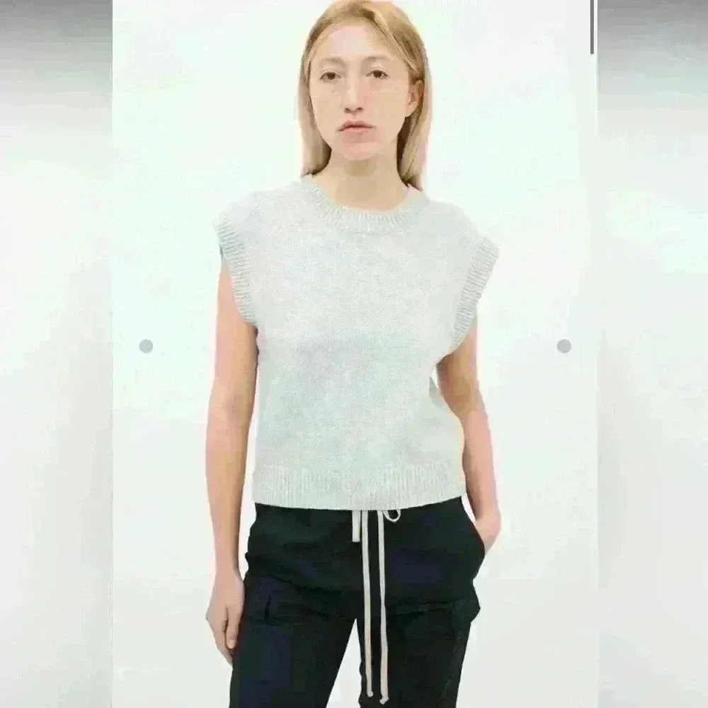 ARITZIA WILFRED ALPS  SWEATER VEST (DUSTY CLAY PINK)